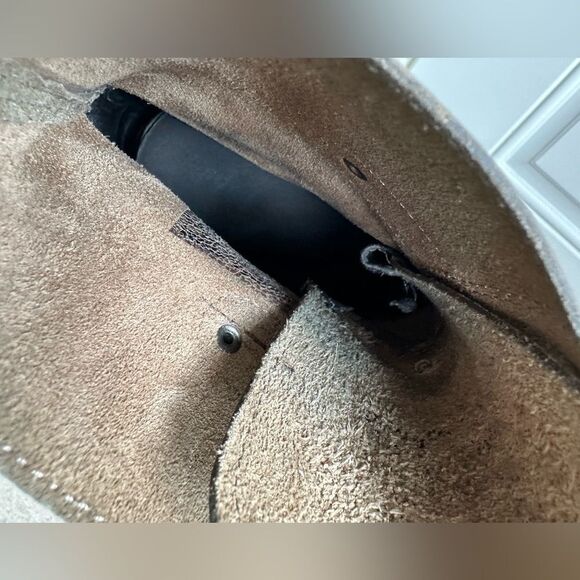 Sorel Joan of Arctic Mid Lace Up Wedge Dark Fog Kettle Grey Tan size 10 boots - Picture 3 of 9